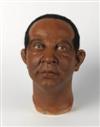 (WASHINGTON, BOOKER T.) Life-size wax museum head.